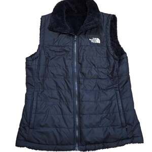 The North Face Women's Insulated Reversible Sherpa Fleece Vest Black Large
